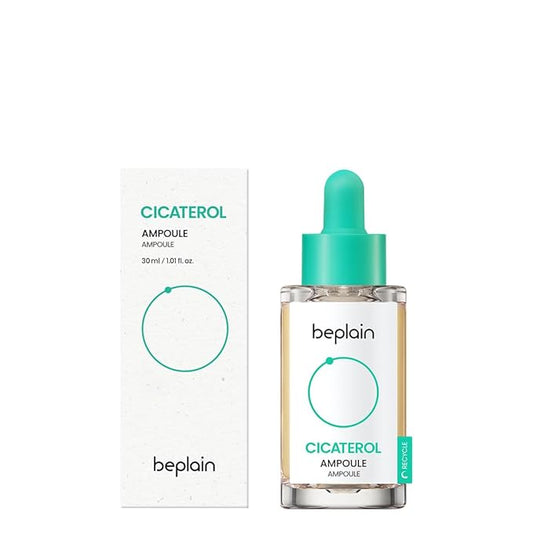 beplain Cicaterol Face Serum (1.01 fl oz) | Powerful Soothing & Recovery formula for irritated, sensitive skin | Highly concentrated Centella asiatica Cica ampoule | Korean skin care