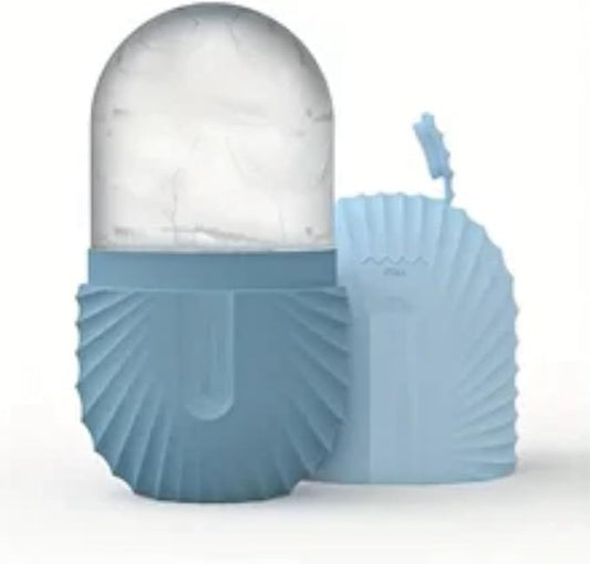 Ice Facial Roller - Skincare Beauty Ice Mold Face Massager for Face, Body, and Under Eyes (Blue)
