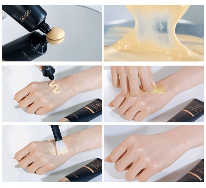 RiRe Premium Lifting Peel off Mask Cream Pack 50g(1.69 oz.) with Brush, AVA Vegan Collagen 71%, Moisture and Nutrition, Golden Cream Pack, All Skin Type