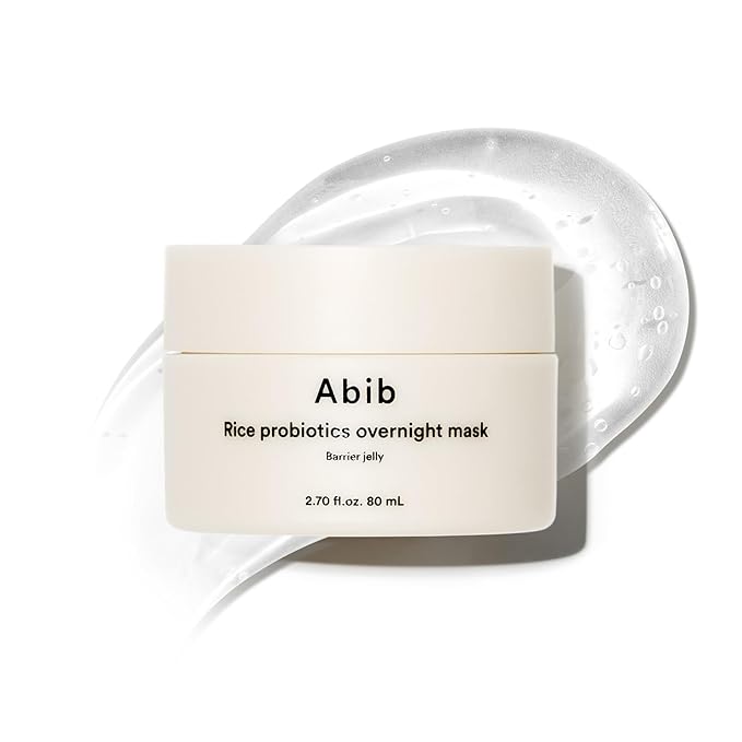 Abib Rice Probiotics Overnight Mask Barrier Jelly 2.7 fl oz I Moisturizer for Slugging Intensive Hydrating Nourishing Face Sleep Sleeping Mask for Korean Skin Care jelly eye cream clay mask glass skin
