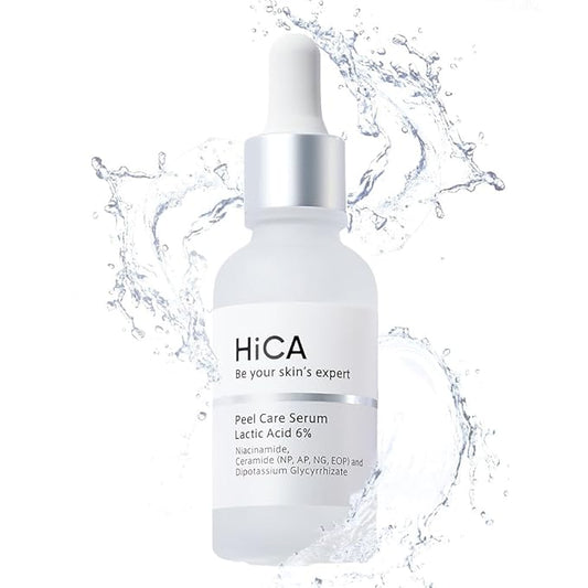 HiCA Peel Care Serum 6% Lactic Acid 28ml Keratin Care No Additives Moisturizing AHA Sensitive Skin Facial Peeling Solution