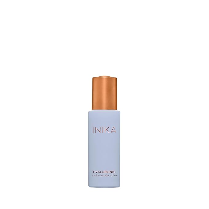 INIKA Hyaluronic Hydration Complex. Deeply hydrates and plumps skin, vegan and natural formula | Sustainable Packaging.