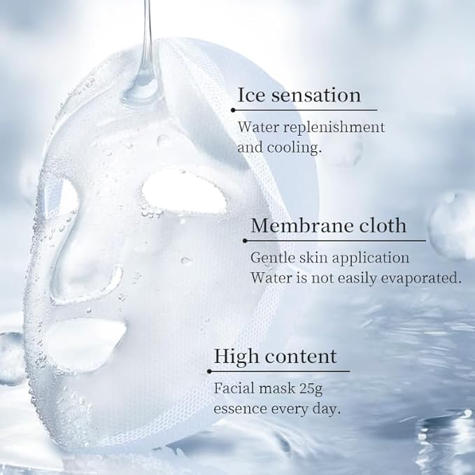 Facial mask Moisturizing face Mask - 10 Sheets, Deep Hydration, Improves Dry Skin, Sheet Mask, skincare for All Skin Types (COLOR-4)