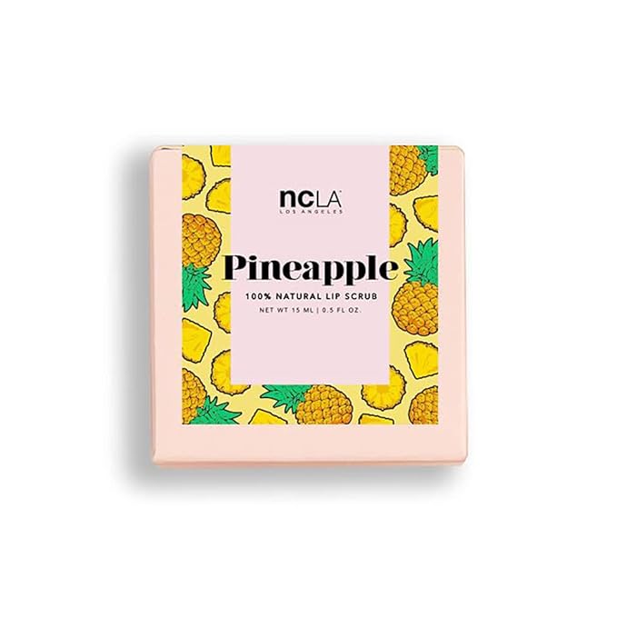 NCLA - Natural Sugar, Sugar Lip Scrub | Vegan, Cruelty-Free, Clean Skincare (Pineapple)