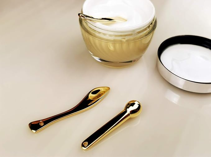 3Pcs Metal Makeup Spatula Mini Spoon and Eye Cream Massage Sticks Beauty Scoop for Facial Cosmetic Face Cream