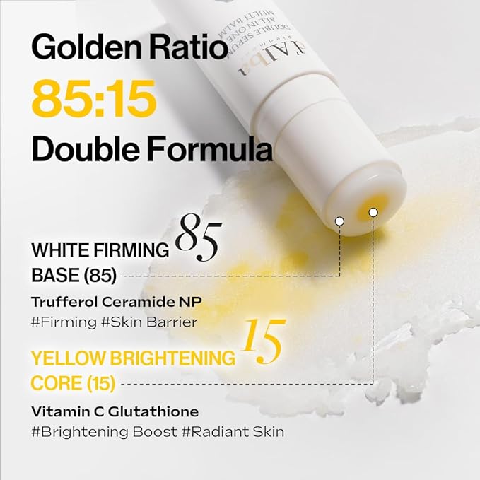 d'alba Piedmont Italian White Truffle Double Serum All-in-one Multi Balm, Vegan Skincare with Vitamin C and Vegan Collagen, 3-in-1 Anti Wrinkle, Eye Treatment, Dark Spot Remover