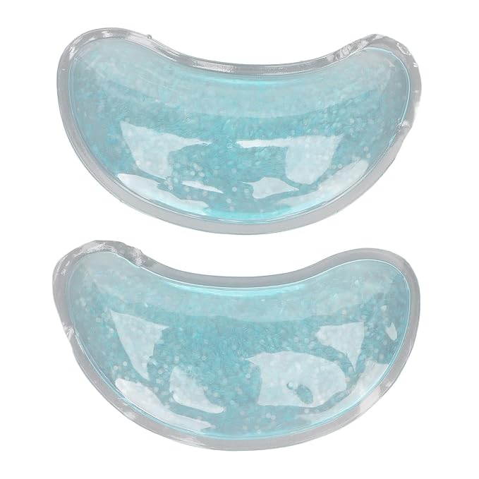 Under Eye Gold Gel Pads,Cooling Gel Eye Reusable Cold Eye for Puffy Eyes, Gel Ice Pack Cooling Eye Pads and Under Eye Patches for Redness and Eye Relax