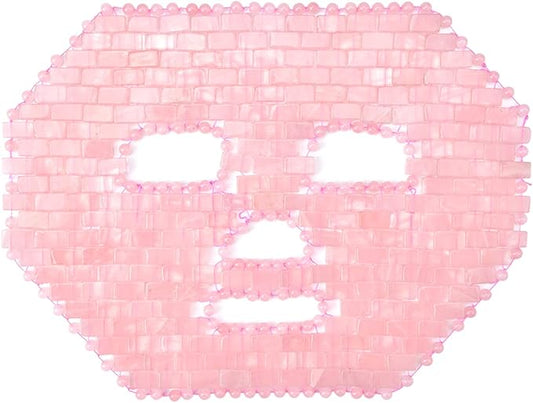 ideayard Rose Quartz Mask｜100% All Natural Jade Face Mask｜Diminish Puffiness｜Soothe Eye Fatigue｜Dark Circles Face Caring