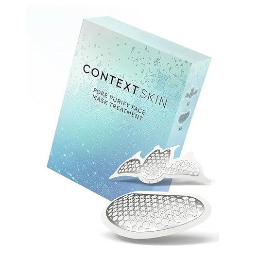 CONTEXT SKIN Super Pore Purify Mask | Collagen-Infused Sheet Masks for Deep Cleansing, Hydration, and Pore Cleaner | Boosts Elasticity, Firmness, and Moisturization