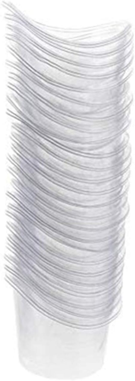 YouU Non Sterile Eye Wash Cups Portable Disposable Measuring Cup 5ml/8ml Eye Flush Cleaning Cups Vials for Storage or First Aid Kit Use (50 pcs/Plastic)