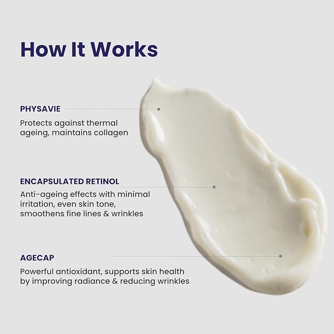 RE' EQUIL 0.1% Retinol Night Cream Repairs Wrinkles Fine Lines Improves Skin Firmness Beginner Friendly All Skin Types 30G