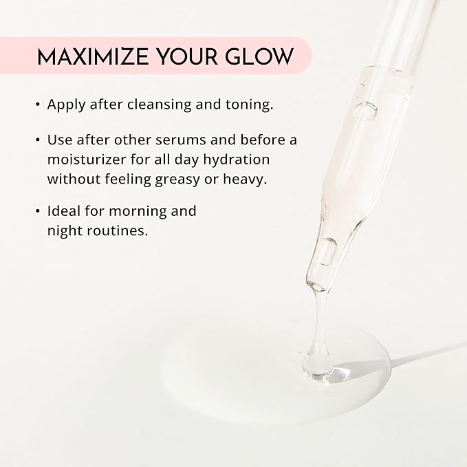 MAELOVE Hydrator Hyaluronic Acid Serum w/Vitamin B5, Lightweight & Non Greasy Formula w/Panthenol & Resveratrol for Ultimate Hydration & Youthful Dewy Glow, Reduces Fine Lines & Wrinkles, USA Made