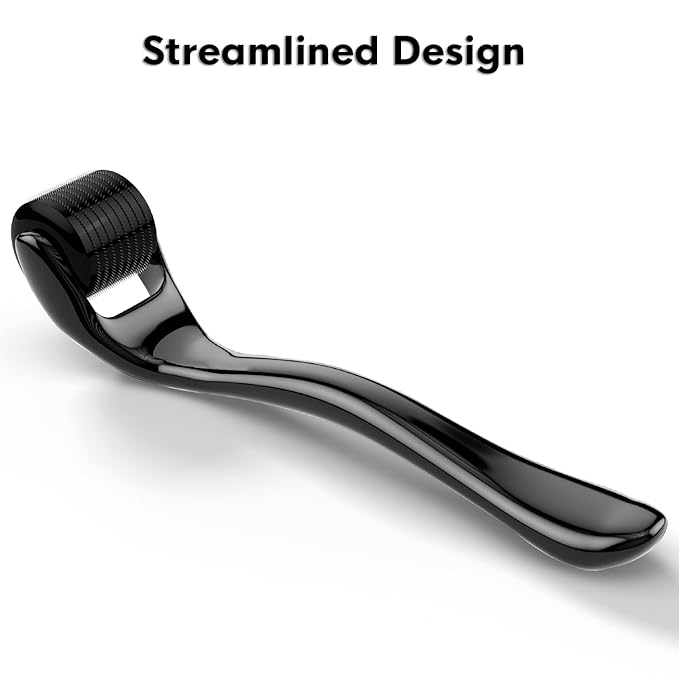 540 Titanium Derma Roller For Face Hair Beard，Scalp Derma Roller ，Beard Microneedle Roller，Personal Use Microneedling Roller Microdermabrasion Cosmetic Beauty Instrument Self-Care Gifts For Men Women