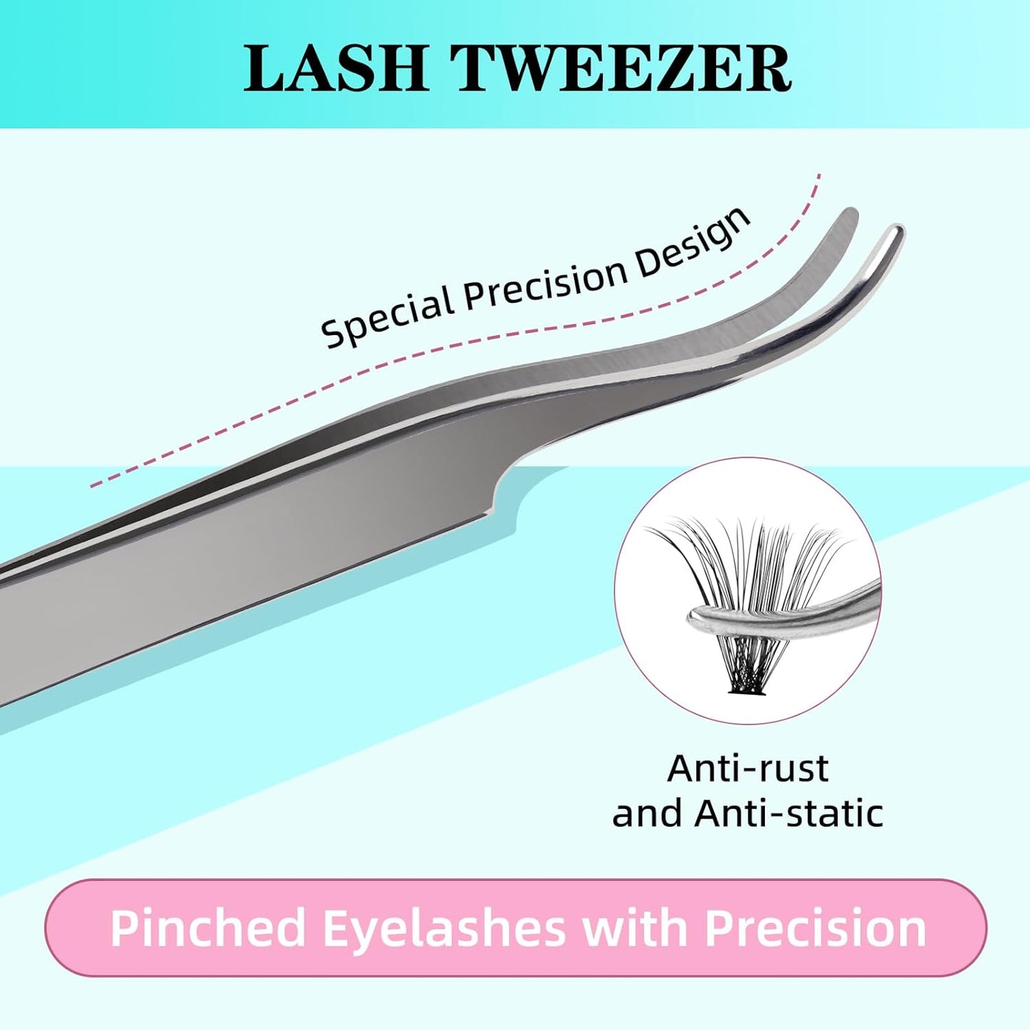 Lash Clusters Kit 200PCS 50D Eyelash Extension Kit D Curl Wispy Eyelash Clusters DIY Natural Individual Lashes Kits Lashes Extensions Kit with Lash Bond and Remover Eyelash Tweezer at Home