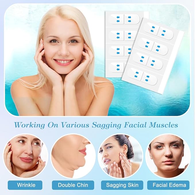 AHANDMAKER 200 Pcs Face Lift Tape Invisible, Face Tape Lifting Invisible, Instant Face Lift Neck Tape Facial Tape for Double Chin Jowls Eyes Wrinkles Sagging Skin