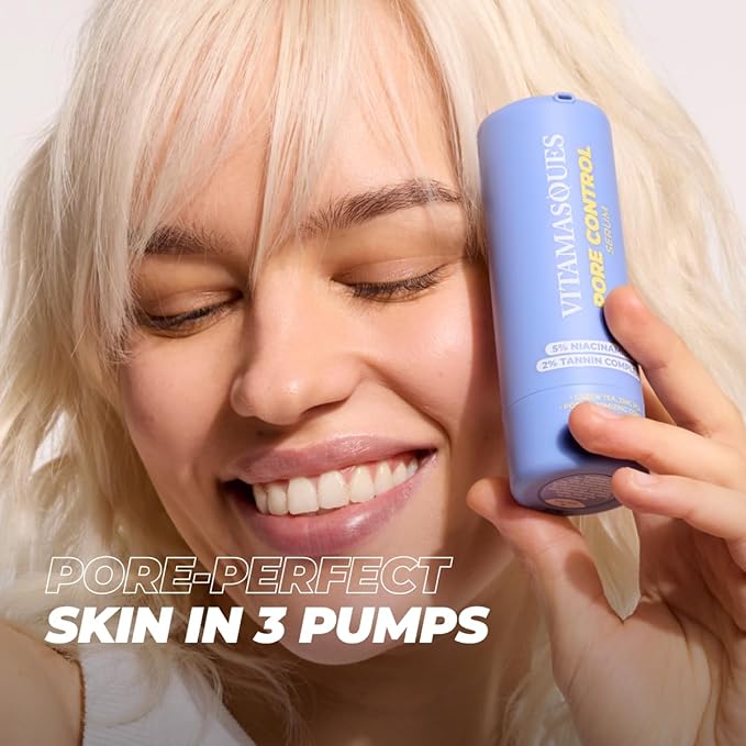 Vitamasques Pore Minimizer For Face - Pore Control Seum For Face With Niacinamide Sebum Control 1.01 Fl Oz