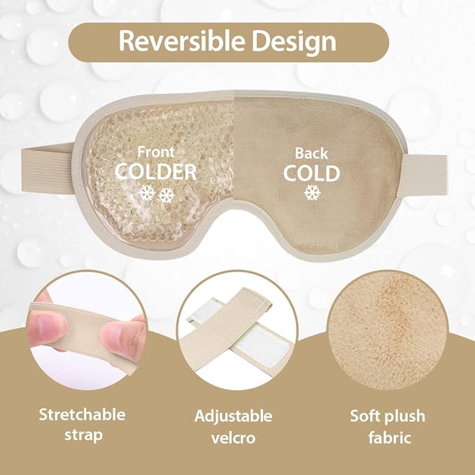 NEWGO Bundle of Cold Gel Eye Mask and Mini Ice Pack