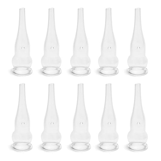 Elitzia Four Types Of Acne Blackhead Absorbing Glass Tube Types Multiple Use Electrotherapy Beauty Machine Accessories 10/set Of The Same Type ETD215SA (Gourd Shaped)