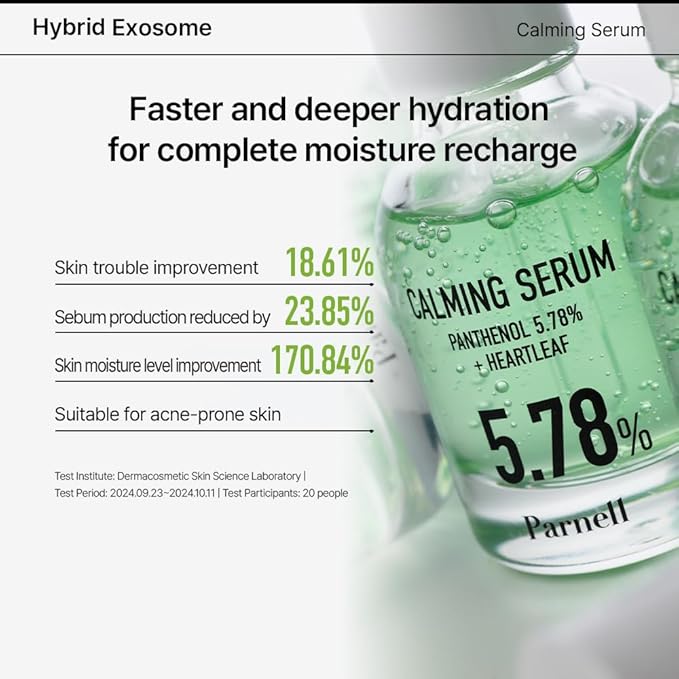 Parnell Panthenol 5.78% | 30ml / 1.01 fl.oz. | Heartleaf Calming Serum, soothing & moisturizing serum, korea skin care, korea beauty
