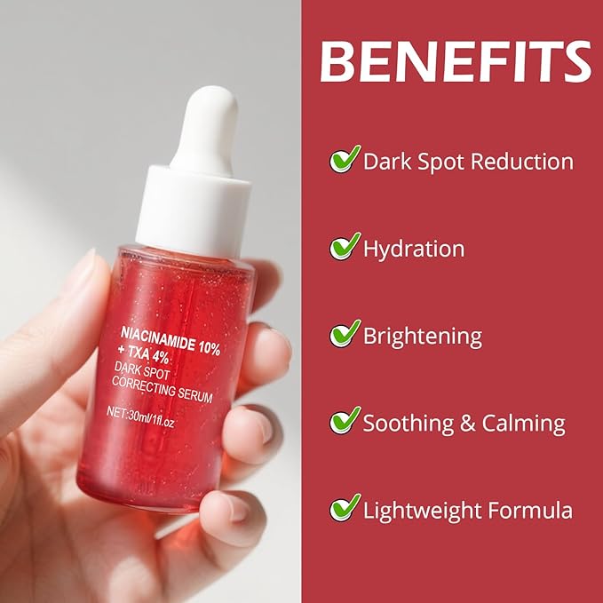 Niacinamide Serum 10% + Txa 4% Acid For Face,Face Skin Care To Firm,Smooth,Nourish - Pore Minimizer, Korean Glass Skin,Fragrance-Free(60ml /2 Fl.Oz.)