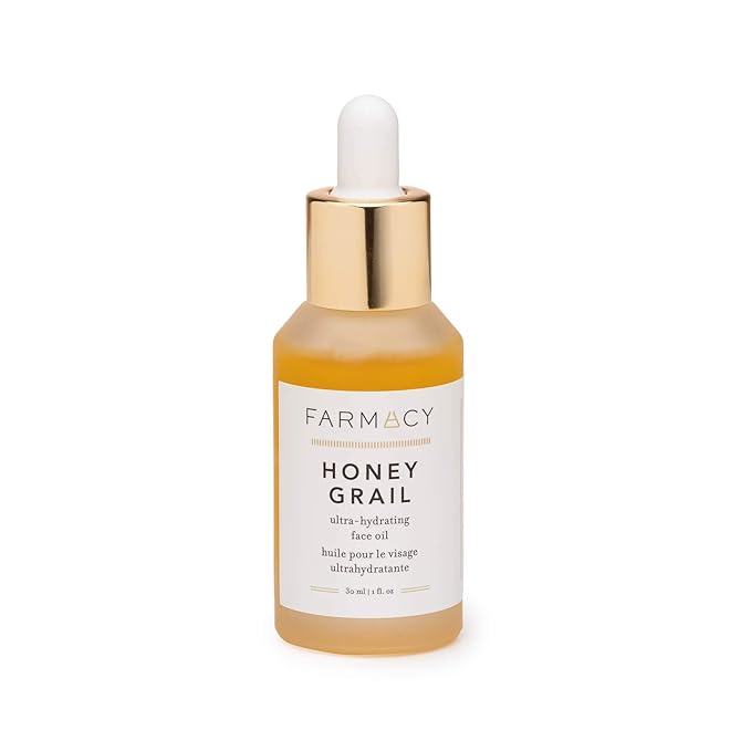Farmacy Hydrating Face Oil - Honey Grail Nourishing Oil for Skin & Hair - Infused with Sea Buckthorn Oil, Rosehip Oil & Buckwheat Honey to Moisturize & Maintain a Healthy Skin Barrier (30ml)