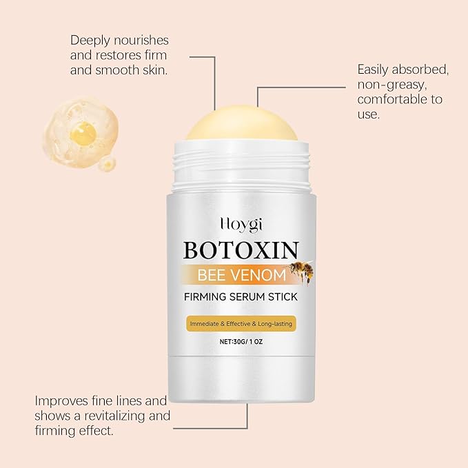 Botox Bee Venom Firming Serum Stick,Advanced Firming & Wrinkle-Reducing Cream,Skin Firming Cream For Body, Lifts,Plumps and Firms Skin,Natural Serum for All Skin Types (1PC)