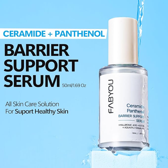 Ceramide Panthenol Skin Barrier Support Serum 1.69 oz – Korean Skin Care for Deep Hydration, Strengthens Skin Barrier, Soothes & Repairs, Gentle for Dry and Sensitive Skin