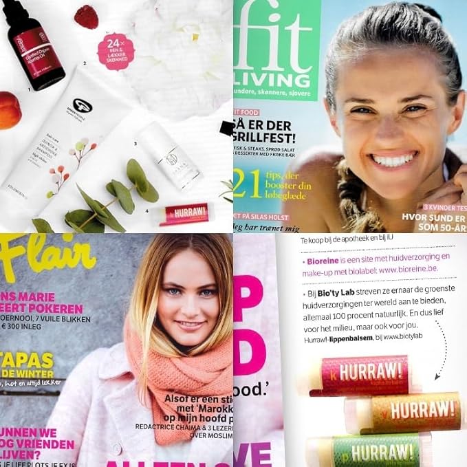 Hurraw! Grapefruit, Ginger, Eucalyptus (Kapha) Lip Balm, 3 Pack: Organic, Certified Vegan, Cruelty and Gluten Free. Non-GMO, 100% Natural Ingredients. Bee, Shea, Soy and Palm Free. Made in USA