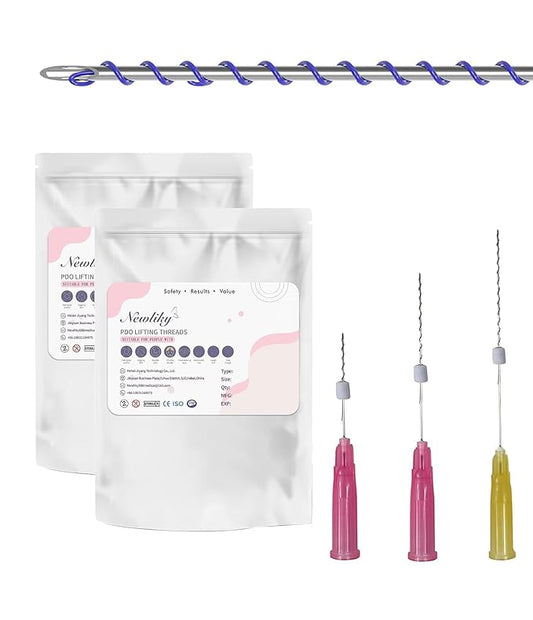 Pdo Threads Pdo Threads Lift for Face Smoothing Wrinkles Pdo Screw Threads Producs Collagen Pdo Lifting Threads Skin Tighten 27g50mm 40Pcs