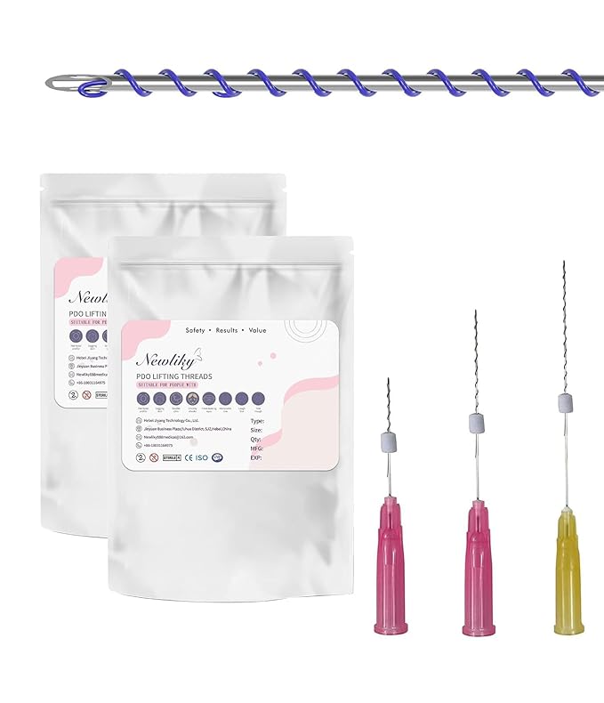 Pdo Threads Pdo Threads Lift for Face Smoothing Wrinkles Pdo Screw Threads Producs Collagen Pdo Lifting Threads Skin Tighten 29g50mm 40Pcs