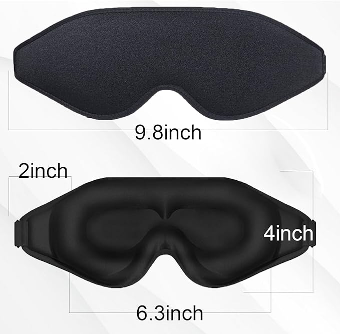 Eye Mask for Lash Extensions, Sleep Mask for Lash Extensions, Zero Eye Pressure 3D Contoured Lash Extension Sleep Mask