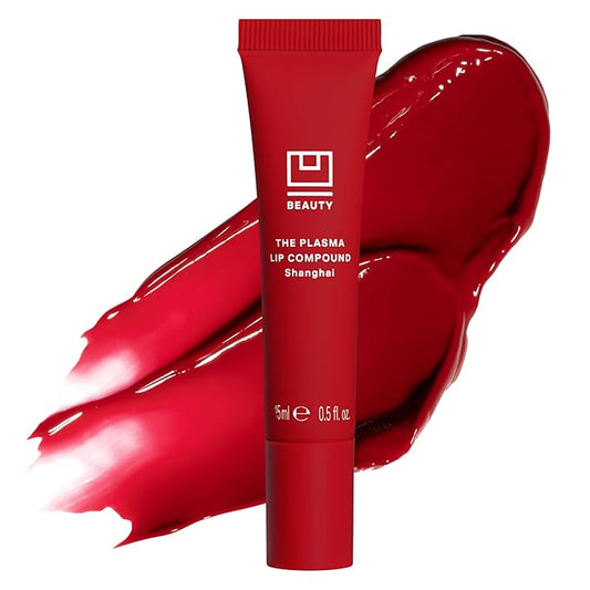 U Beauty The PLASMA Tinted Lip Compound Anti-Wrinkle & Anti-Aging Treatment - Shimmery Plumping Lip Gloss with Hyaluronic Acid, Shea Butter, Salicylic Acid & Peptides to Deeply Hydrate,Shanghai -15 mL