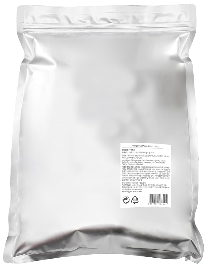 CT Mask – Premium Menthol Cooling & Calming Peel-Off Algae Mask for Face (1kg, 33 Packs)