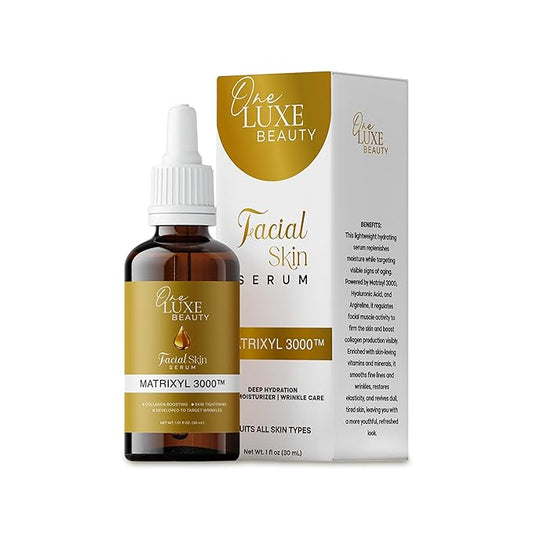 Anti Aging Serum Matrixyl 3000 with Hyaluronic Acid, Peptide Collagen, Argireline Best for Deep Wrinkle Repair, Hydrating Face Serum for All Skin Types, 1.01 Fl Oz