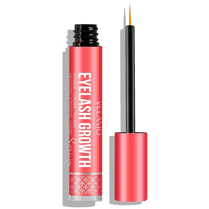 Eyelash Growth Serum, Lash Serum for Eyelash Growth, Eyelash Serum to Grow Lashes in 3-4 Weeks, Lash Growth Serum & Brow Growth Serum for Longer, Thicker, and Fuller Eyelashes, 5ML