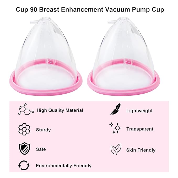 Elitzia Accessories Cup 70 80 90 105 120 One Pair Breast Enlargement Vacuum Pump Cups Shape Breast Lifting Machine Digital Breast Beauty Salon Spa Equipment Professional Beauty Instrument