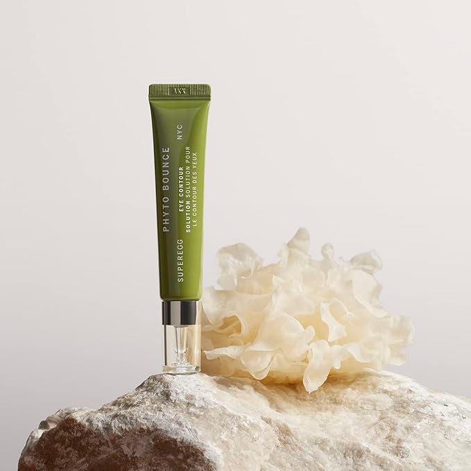 SUPEREGG Phyto Bounce Eye Contour Solution: For vibrancy and restoration. Concentrated solution cream with Tremella Mushroom and Peptides. 15ML / 0.5 FL OZ