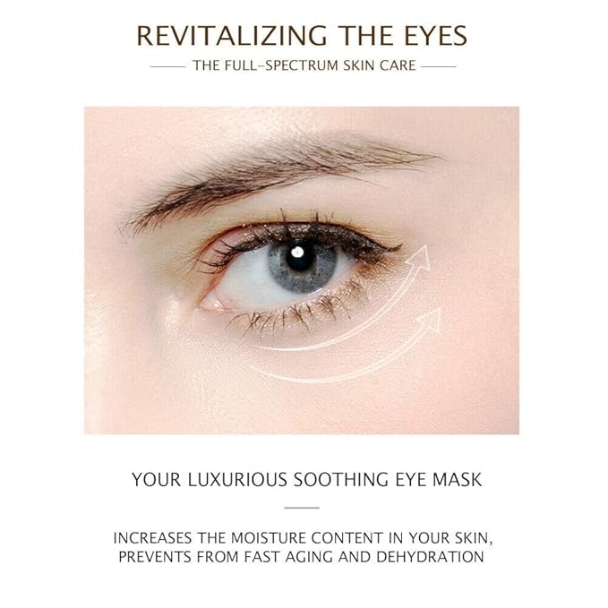 BIOAQUA 30 Pairs Eye Mask Moisturizing Hydrating Anti-Wrinkle Anti-Aging Remove Dark Circles Smooth Nourishing Refreshing (GOLD)