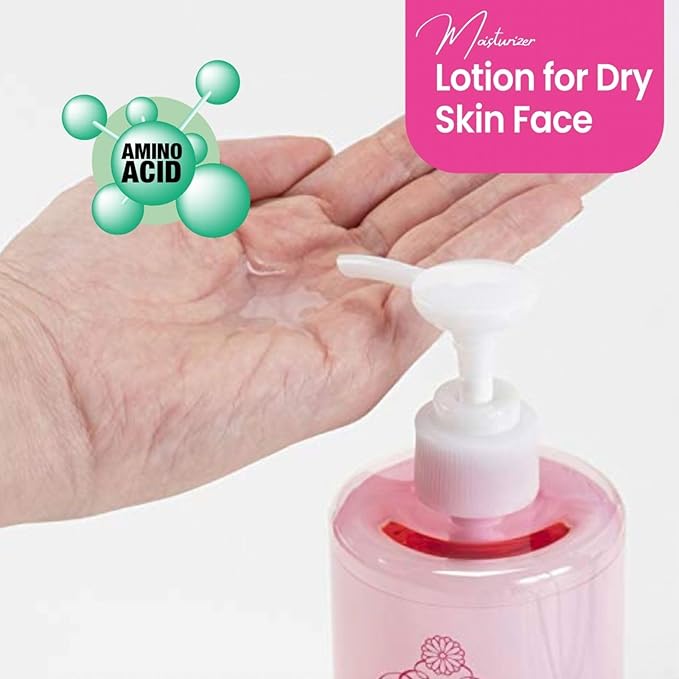 Daily Face Moisturizer for Dry & Sensitive Skin Women & Men, Moisturizing Anti-Aging Facial Toner Lotion, Organic Japanese Fermented Rice, Sake Extract& Amino Acids, 16.9 Fl Oz HIGH MOIST