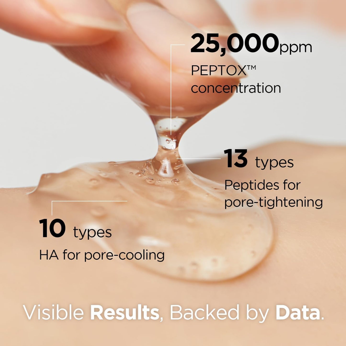 Dr.ninteen V.Peptox Jelly Tonerㅣ13 Peptides 25,000ppm + 10 Hyaluronic Acid(HA) + ExosomeㅣEssence Toner for Pore Tightening & CoolingㅣK-Skincare (5.07 fl.oz.)