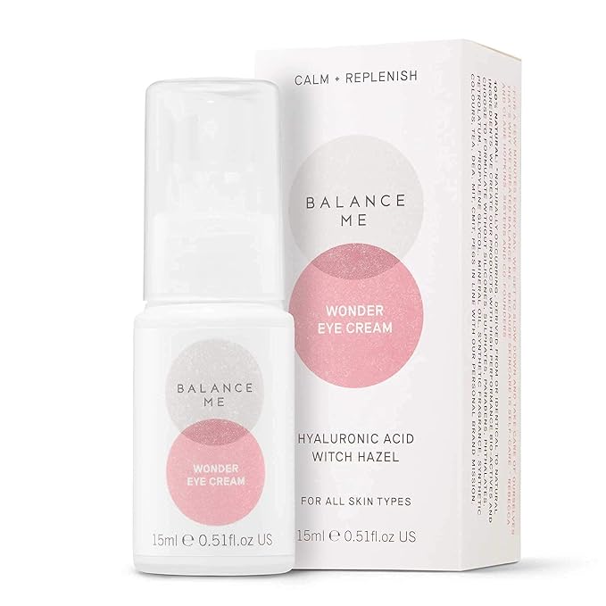 Balance Me Firm + Hydrate Eyes & Face Duo - Wonder Eye Cream & Collagen Boost Moisturizer - Vegan & Cruelty-Free - Firms & Hydrates