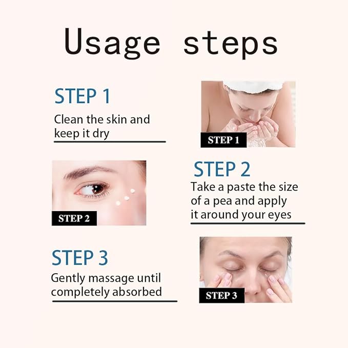 Instant Firm Eye Cream - Visibly Lift & Tighten Skin | Reduces Dark Circles, Puffiness & Fine Lines | Anti-Aging Hydration for All Skin Types