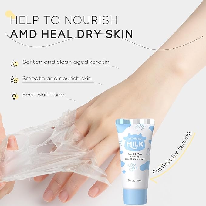 Milk Skin Care Kit, 8Pcs Moisturizing Face Care Set, Deep Clean, Nourish Skin, Facial Skin Care Sets with Cleanser, Exfoliating Scrub, Hand Wax, Eye Cream, Moisturizing Cream, Sunscreen