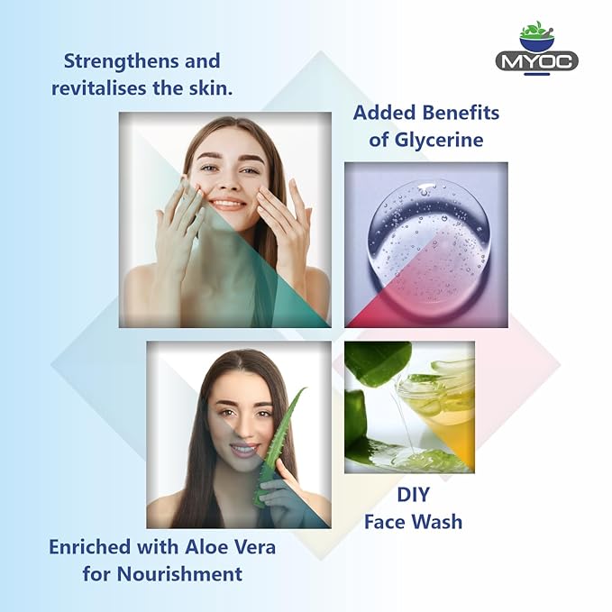 DIY Pearly Face wash Base, Daily Face Wash Base for all types of skin,Glycerine, Create Your Natural Hair Care Products- 500 ml (17 Fl. Oz)- Create Your Own Natural Body Care Products