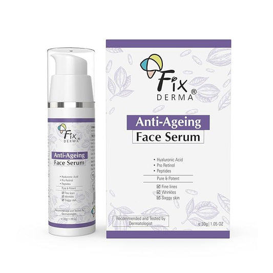 Fixderma Hyaluronic Acid Serum for Anti Ageing with Pro Retinol Serum for Face | Anti Ageing Serum for Fine Lines & Wrinkles | Face Serum for Men & Women | Face Serum for for all Skin Types - 30g