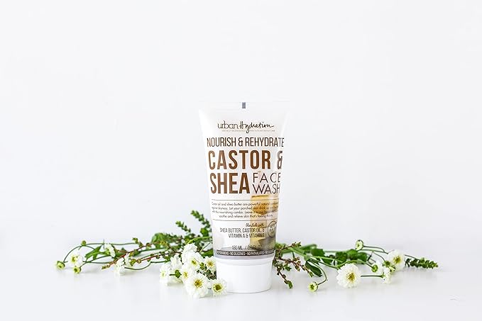 Urban Hydration Castor and Shea Face Cleanser and Face Lotion Duo Pack | Combats Dry Skin, Cleanses, Hydrates, and Evens Skin Tone, For All Skin Types, Leaves Skin Glowing and Smooth