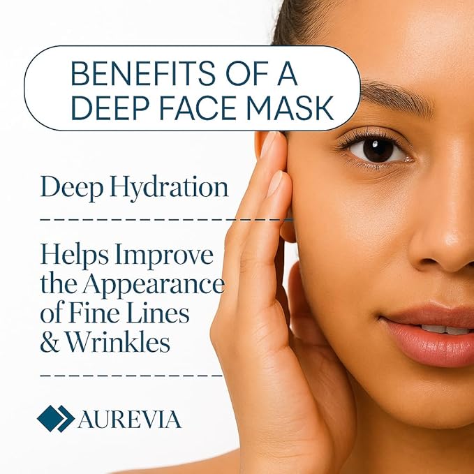 5-Pack Bio-Collagen Hydrogel Face Masks | Overnight Hydrating & Moisturizing Sheet Masks for Women | Nourishing and Skin-Refreshing Care