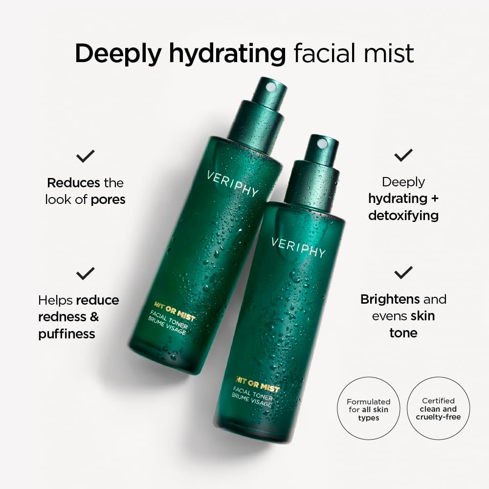 Hit or Mist Facial Toner | Ultra-Luxe Hydrating Mist | Soothes & Revives Skin for All Skin Types | Alcohol-Free | Boost Your Skincare Routine | Moisturizing Toner for face