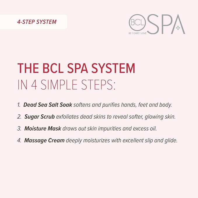 BCL SPA Organic Pink Grapefruit moisture mask for hands, foot mask, and body mask skin care spa treatment for women at home or professional spa with argan oil, olive oil, aloe vera, and kelp 16 fl oz