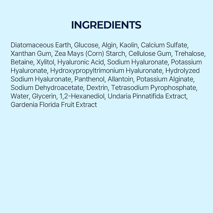 Torriden DIVE IN Modeling Mask (pack of 5) | Intensive Hydration and Cooling | 5D Hyaluronic Acid Complex, Glucose & Algin, Kaolin